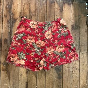 Ralph Lauren Red Floral Women's Bermudas